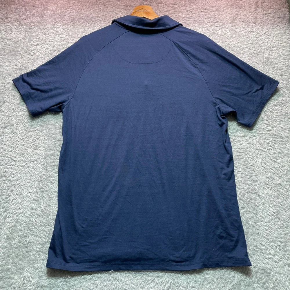 Hurley Mens Navy Blue Performance Polo Shirt Short Sleeve Golf Active Size M - Picture 4 of 7
